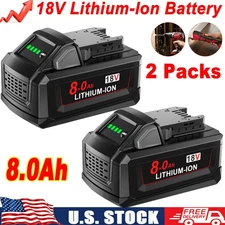 2PACK 8ah For MILWAUKEE 18V Battery For M18 Extended Lithium Battery 48-11-1811