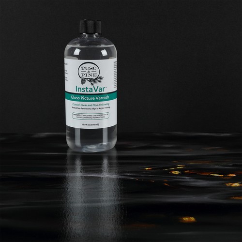 Tusc & Pine InstaVar™ Gloss Picture Varnish - 33.8oz Bottle - Picture 5 of 5