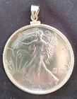 1990 Walking Liberty American Eagle 1 oz Fine Silver Dollar Coin