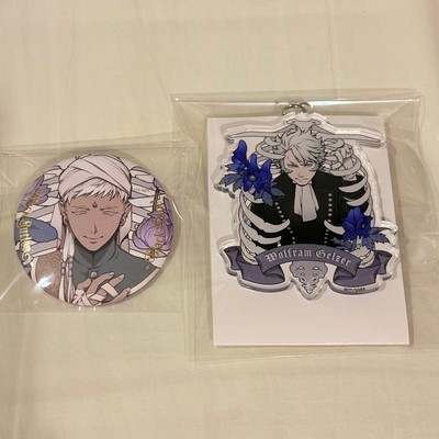 Black Butler Acryl Schlüsselanhänger Agni Wolfram Dose Abzeichen Neu...