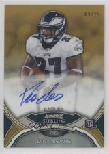 2011 Bowman Sterling Auto Gold Refractor /25 Dion Lewis #BSA-DL Rookie Auto RC