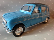 Renault R4 R 4 blau Oldtimer Modelauto ca.11,5cm *NEU* 1/34