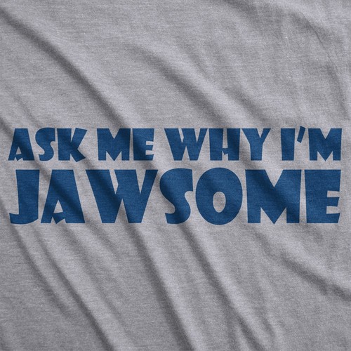 Toddler Ask Me Why Im Jawsome Jaws Shark Flip Up T shirt for Kids - Picture 3 of 29