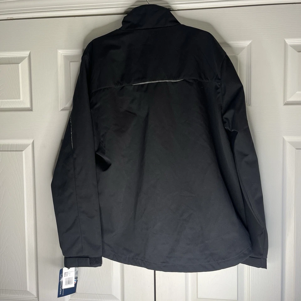 GIII Carl Banks NBA Fleece Tech Brooklyn Nets Size XL Black Zip Jacket NWT - Image 2 of 4