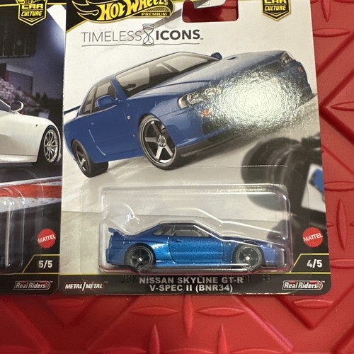 Juego de 5 coches Hot Wheels Timeless Icons 2025 Ferrari F50 R34 Koenigsegg LFA Porsche - Imagen 6 de 6