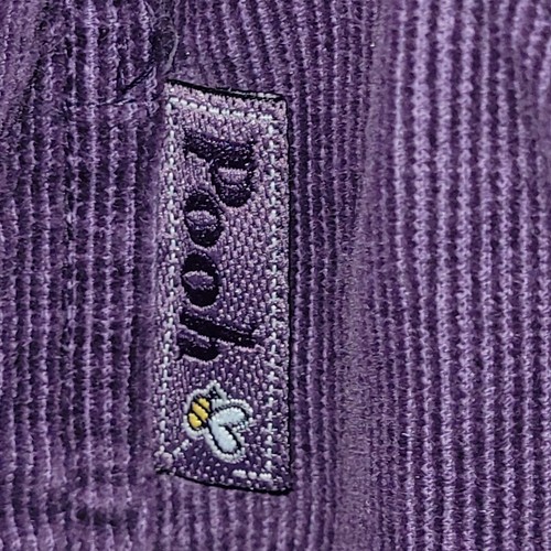 POOH WOMAN Vintage Purple Corduroy Lg Sleeve Sz 22/24W Button Up W/ Embroidery - Picture 6 of 9