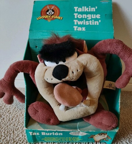 Looney Tunes Tazmanischer Teufel Plüschtier Warner Bros Taz 1998 Stofftier - Bild 2 von 4