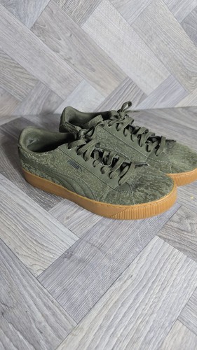 Puma Vikky Platform VR Olive Green Sneaker - UK 7 EUR 40,5