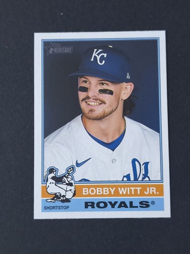2025 Topps Heritage BASE #92 Bobby Witt Jr Kansas City Royals