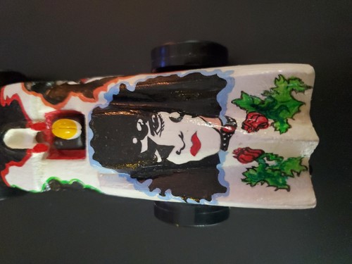 Coche pintado vintage raro Kiss Pinewood Derby Gene, Ace, Paul, Peter Rock años 70 - Imagen 5 de 12