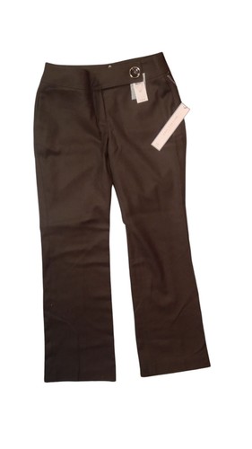 Ann Taylor Women's Petites OP Strech Black Flare Pants Size 019 - Picture 1 of 5