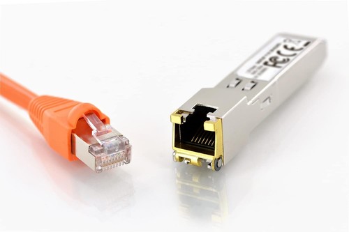 Moduł DIGITUS Gigabit SFP do miedzianego kabla krosowego Cat 5, mini GBIC, gniazdo RJ45, 1 - Zdjęcie 2 z 6