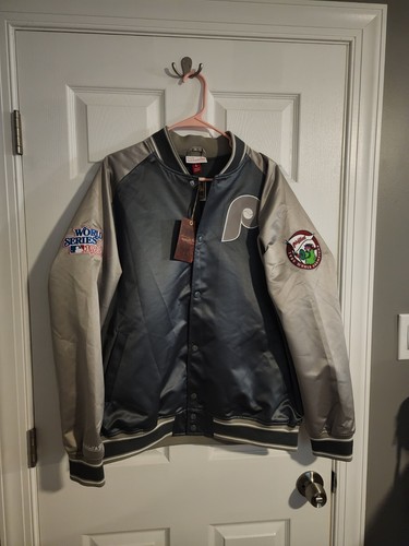 Mitchell & Ness Philadelphia Phillies Mike Schmidt Satin Jacket Large  - Afbeelding 1 van 5