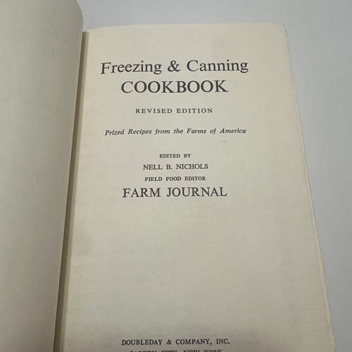 Freezing & Canning Cookbook Farm Journal 1973 Edition Hardcover Dust Jacket - Picture 9 of 16