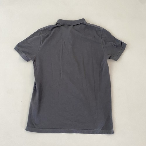 All Saints Poloshirt Herren mittelgrau Baumwolle Slim Fit gesticktes Logo Freizeit T - Bild 7 von 7