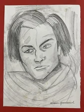 Marion Greenwood Drawing on paper (Handmade) signed and stamped