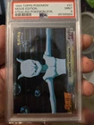 MEWTWO STEALING POKEMON #27 1999 Topps Pokemon First Movie - PSA 9