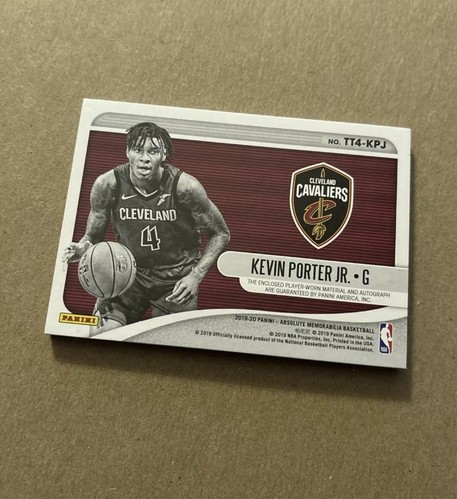 2019 Panini Absolute Kevin Porter Jr Green Prime RPA /5 Milwaukee Bucks SSP RARE - Picture 5 of 5