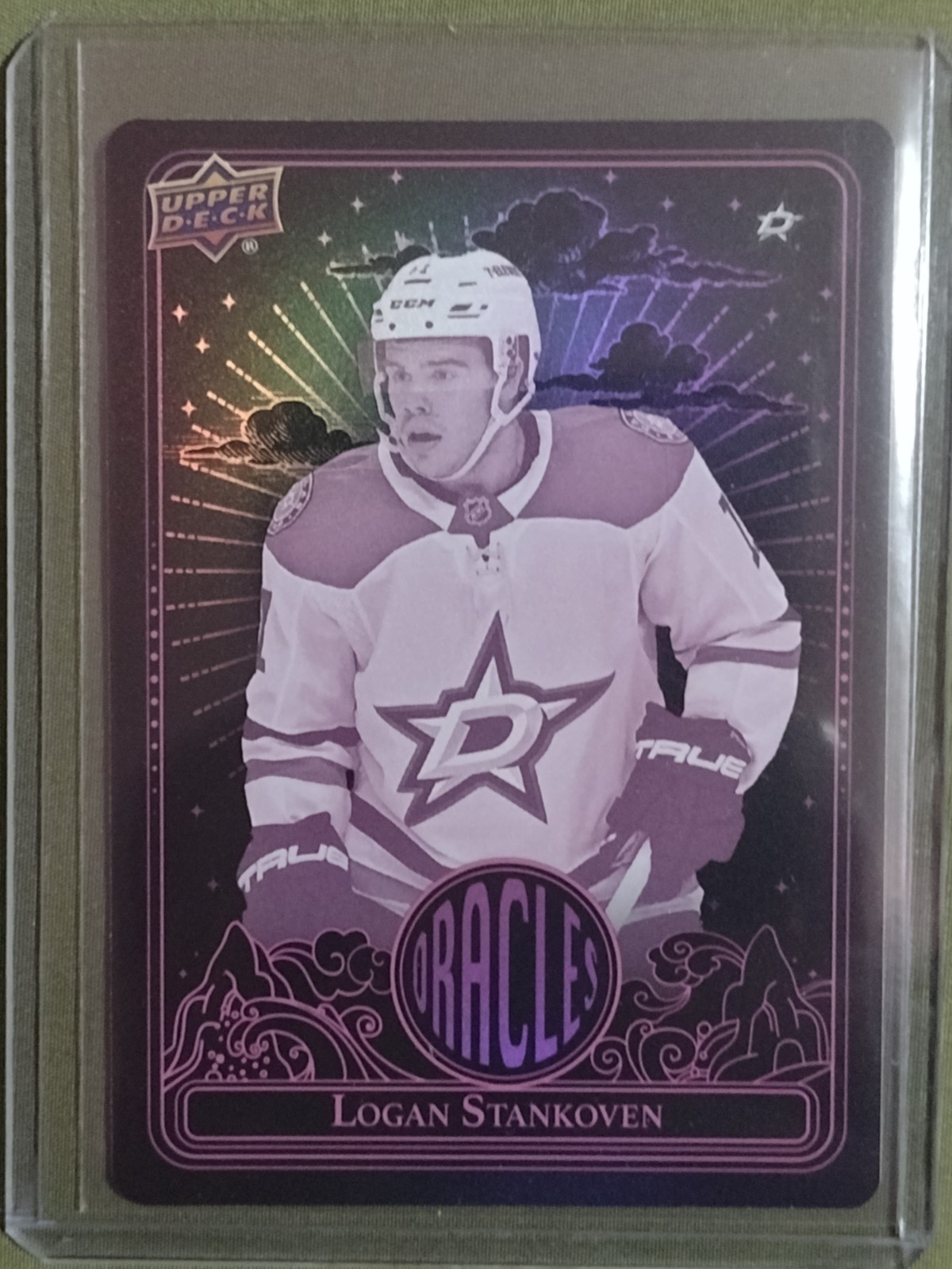 2024-25 UD Extended Logan Stankoven Pink Oracles Rookie Dallas Stars #O-49