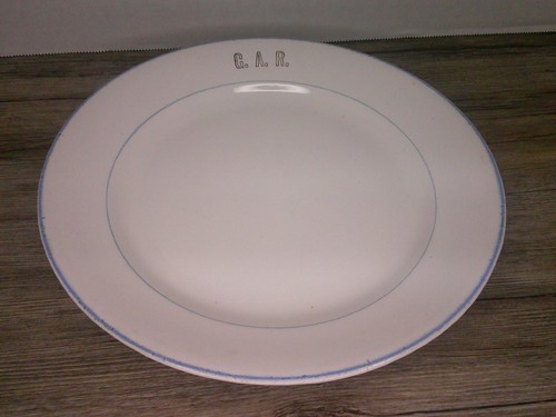 antique G.A.R. dinner plate w/ logo on plate used reunion Stubenville, Ohio N - Picture 2 of 14