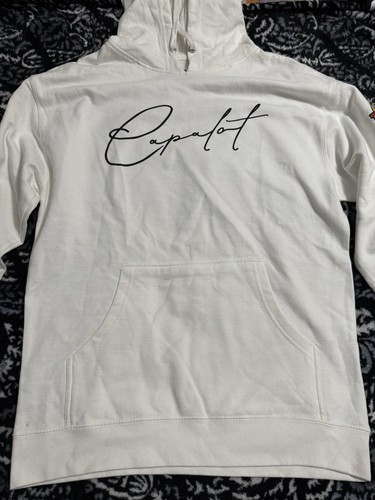 Polo G Capalot Hoodie Herren Medium Weiß Hall Of Fame Tour - Bild 3 von 11