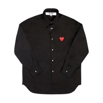 Comme Des Garcons PLAY Red Heart Patch Unisex Shirt 149504879 [P] - Photo 1/4