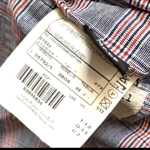 LBM1911 Glen Check Cotton Linen Jacket 46 Spring/Summer - Picture 7 of 7