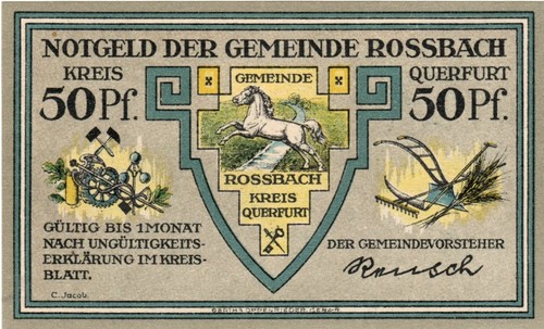 Dinero de emergencia Roßbach (Alemania) 50 Pfennig GRA1135 4/6 - Imagen 2 de 2