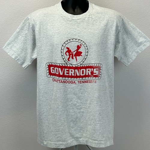 Vintage Governors Chattanooga Tennessee T Shirt Mens L Large Gray 90s Honky Tonk - Picture 2 of 10