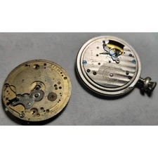 Ingersol + 1 more Vintage Pocket Watch Movement Parts Repair Restoration Project