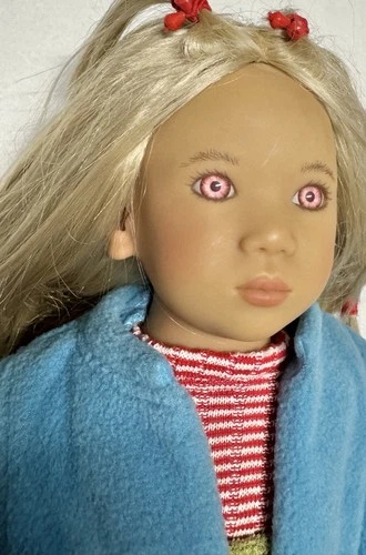 Vintage Annette Himstedt Lottchen Artist Doll Himie 23" 1999 Pink Eyes Complete