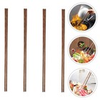 4 Pairs Frying Chopsticks Natural Frying Chopsticks Kitchen Frying Chopsticks