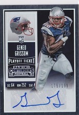 2015 Geneo Grissom Contenders Playoff Ticket  Auto  RC 175/199    #190 (A2677)