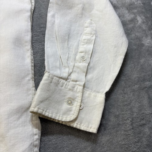 Banana Republic Shirt Mens Large Irish Linen Button Down Long Sleeve Pocket - Picture 6 of 8