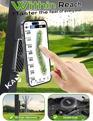 N56 Magnet Golf Cart Handy Halter Halterung Kompatibel mit MagSafe für iPhone 17- - Bild 2 von 11