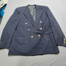 FLAWS Christian Dior Blazer 42L Double Breasted Gold Button Vintage Monsieur