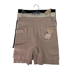 Nautica Women’s Recycled Shaping Slipshorts Sz Medium (6/8) Pkg/3 Snag/Flaw