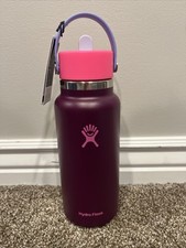 Hydro Flask Wide Flex Straw Water Bottle Vacuum Insulated Sugarplum 32 oz