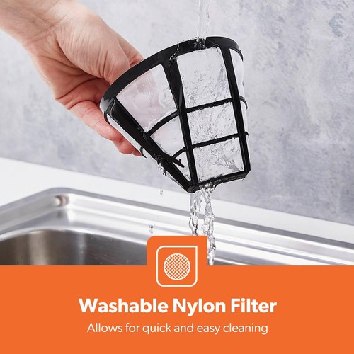 GEEPAS Filterkaffeemaschine mit Warmhalten 12 Tassen 1,5L Kaffeemaschine 900W Schwarz - Bild 8 von 9