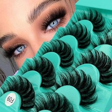 Mink Lashes Strip Eyelashes Fluffy Volume False that Look Black