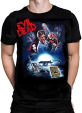 Evil Dead Movie Poster Mens T-Shirt Black Cotton Classic Horror Film MI594