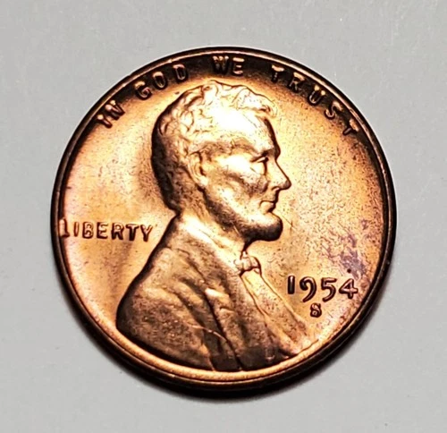 1954 S LINCOLN WHEAT PENNY UNC #C8997