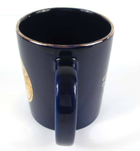 1996 Vintage U.S.S. Cutlass SS-478 Cup Mug Gold Trim Blue - Picture 6 of 7