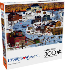 - Charles Wysocki - Cider Brook Farms - Large Piece Jigsaw Puzzle for Adults - C