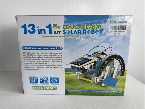 STEM Solar Robot Kit 13 In 1 Educational Environmental Building DIY Science - Picture 2 of 2