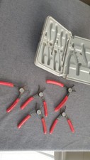 Snap On 5 Pc Internal External  Circlip Retaining Ring Pliers Set Prh 406