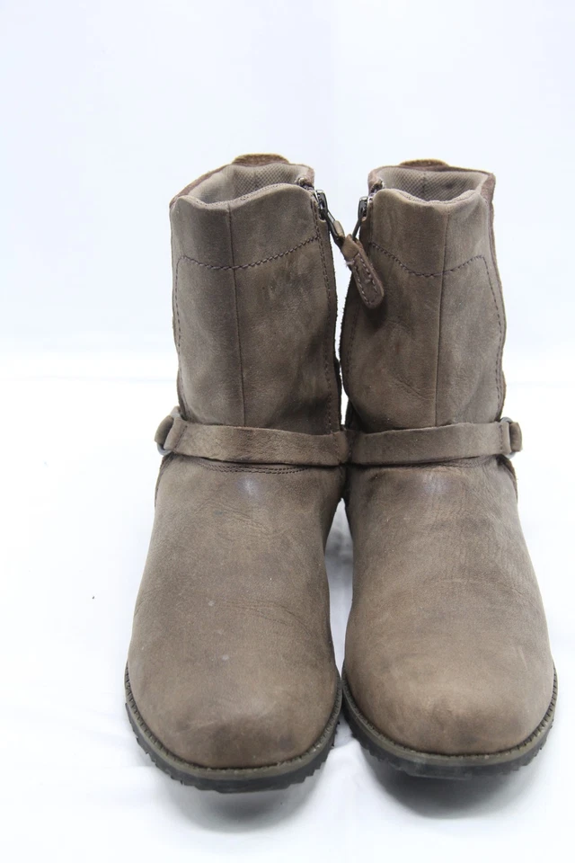 Botas Eddie Bauer Denny Ridge para mujer talla 9 Covey cuero marrón tobillo 6172-237 Foto 2 de 4