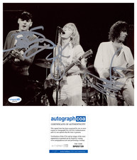 ‘Cheap Trick’ Band Signed 8x10 Photo Robin Zander, Rick & Tom ACOA