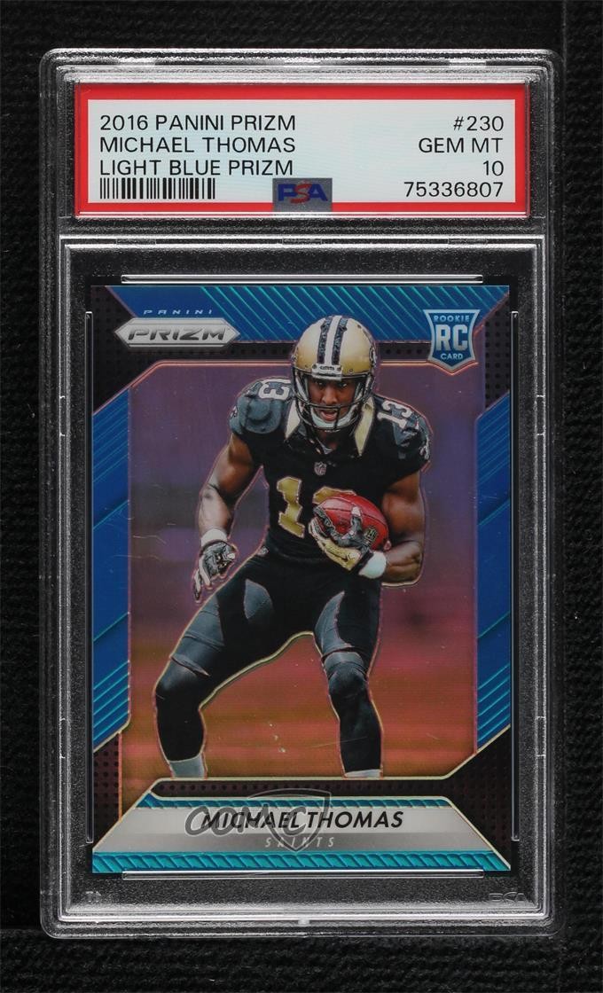 2016 Panini Prizm Rookie Light Blue /199 Michael Thomas #230 PSA 10 GEM MT h8k