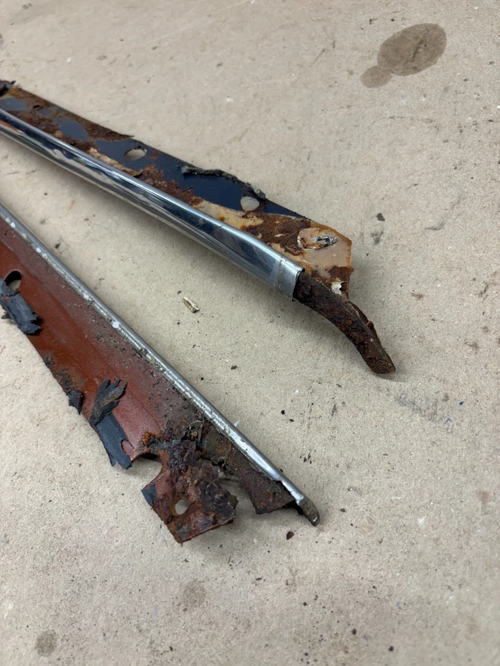 1970 1971 72 Monte Carlo Chevelle Malibu El Camino A Pillar Drip Rail Trim Proje Foto 2 de 4